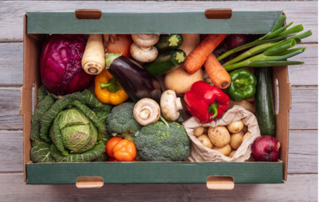fresh organic vegetable delivery box